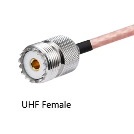 Vecys SO239 to SMA Pigtail SMA Male Right Angle to UHF Female SO-239 RF Coaxial Coaxial Cable RG316 12 Inch / 30 cm for Walkie Talkie CB Radio Handheld Radio Antenna Pack of 2