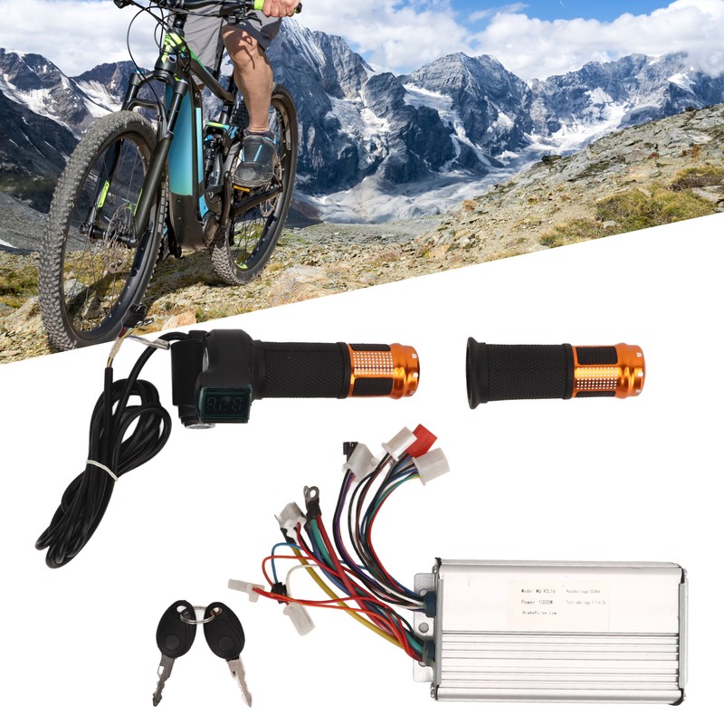 48V 1000W Brushless Controller Electric Bike Conversion Kit Gold Universal
