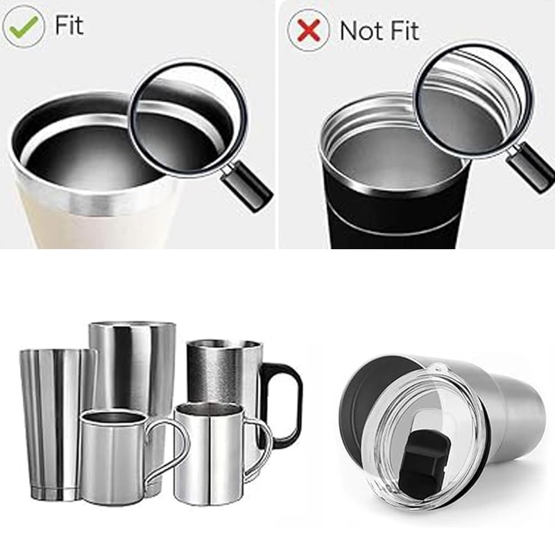 2 Pack Tumbler Lids For 20 Oz Magnetic Replacement Covers