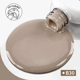 JODSONE 16.5ml Light Brown Soak Off UV LED Gel Polish Professional Nail Art Lacquer for Home Manicure DIY Salon Long Lasting Chip Resistant Nail Color Gift Set for Women