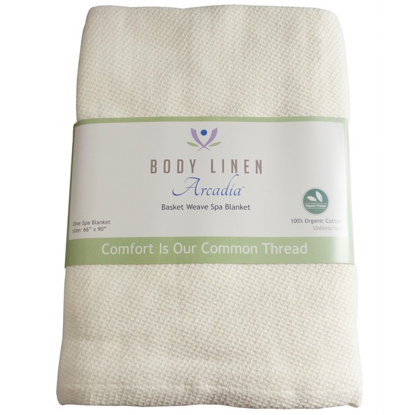 Body Linen Organic Basket Weave Spa Blanket
