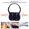 Hearing Protection Ear Muffs 24dB NRR Safety Black Blue Noise