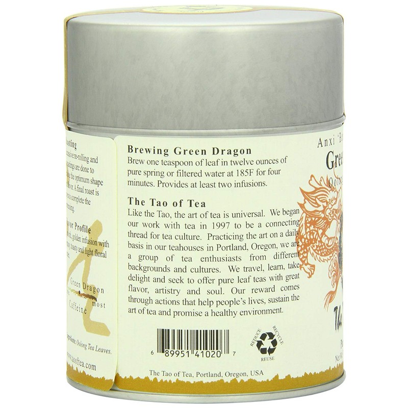 The Tao of Tea, Green Dragon Oolong Tea, Loose Leaf,
