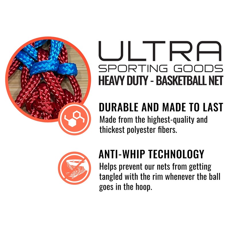 Ultra Sporting Goods Heavy Duty Basketball Net Replacement - All