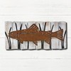 BLACK FOREST DECOR River Trout Metal & Wood Wall Art
