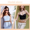 TIESOME Elastic Stretch Belt for Women Invisible Waist Belt(Brown)