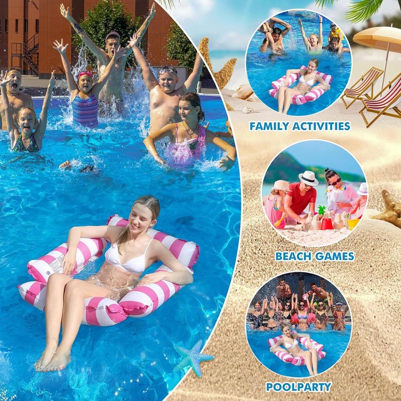 TUXUNQING Inflatable swimming bed, inflatable water hammock, air mattress pool,