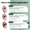 Suupvaor 30X Magnifying Mirror with 3 Suction Cups, Large 6inch