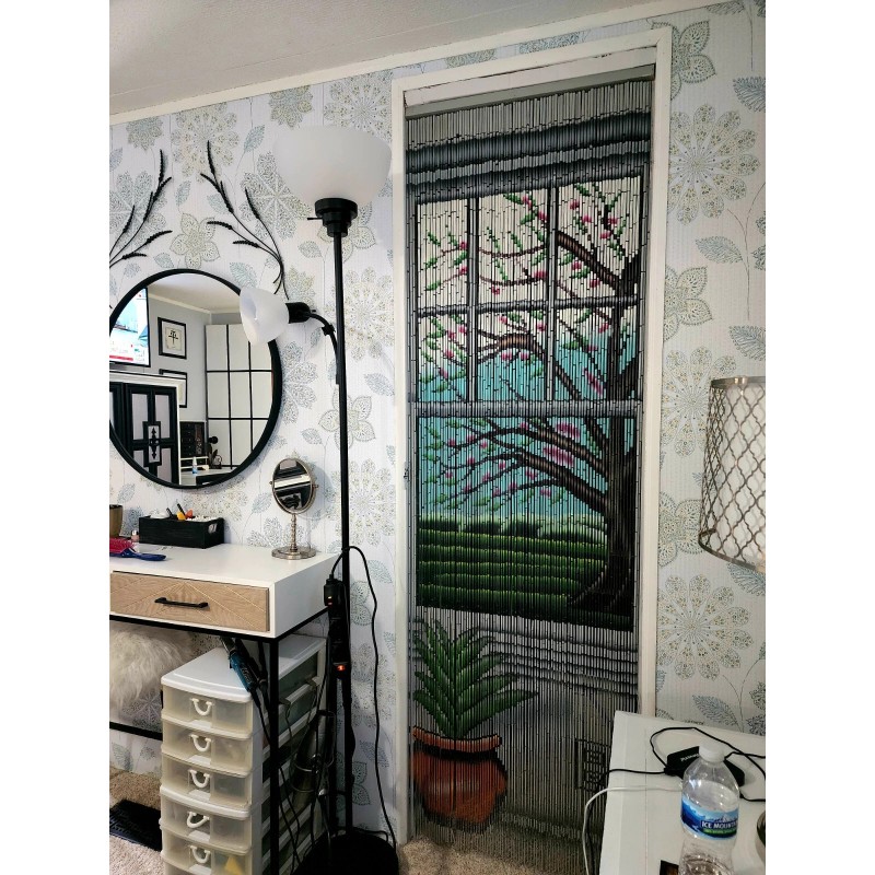 ABeadedCurtain - Window View Beaded Curtain 125 Strands (+Hanging Hardware)