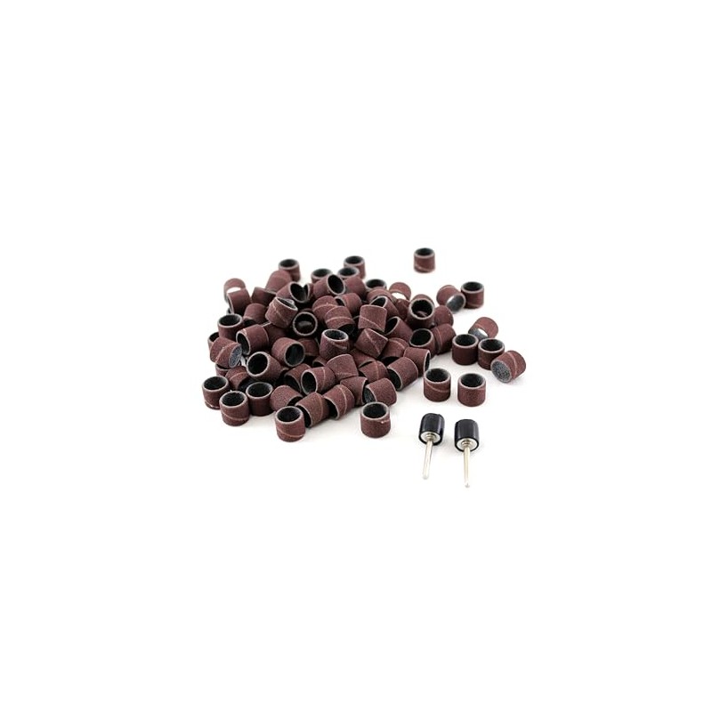 TEMO 100 pc 1/2 Inch Sand Drum Grit 60 Coarse