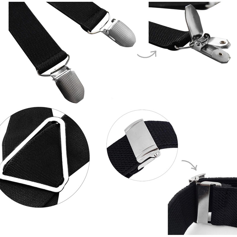 Axy Ladies High Quality Suspenders Width 35 mm with 4