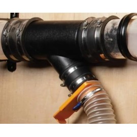 Flexible Rubber Coupling – Connects 2” to 1-1/2” No-Hub Cast Iron or Schedule 40 PVC Pipes & Fittings