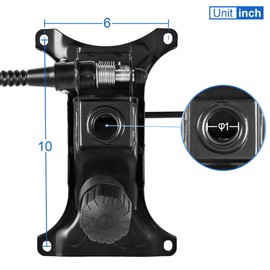 Skuehod Heavy Duty with Adjustment Backrest Tilt Replacement Office Chair Swivel Tilt Control Seat Mechanism Gas Type (6×10 Hole)