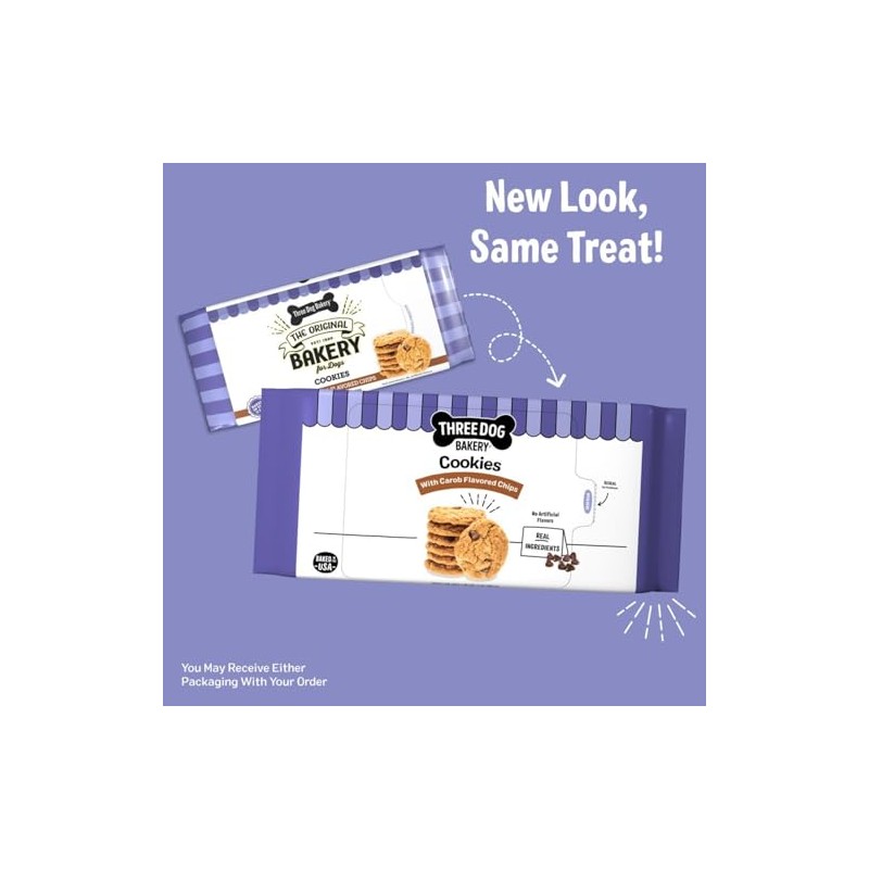 Three Dog Bakery Carob Chip Cookie