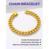 Richsteel Bracelet For Men Hip Hop Jewellery Gold Chain Boys