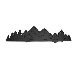 Mountain Car Emblem Fit for Toyota Tacoma 2016-2024,Mountain View Forest Badge Logo ABS Material 3D Effect Logo. (Matte Black)