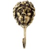 Purpledip 11842 Brass King of Jungle Wall Hook