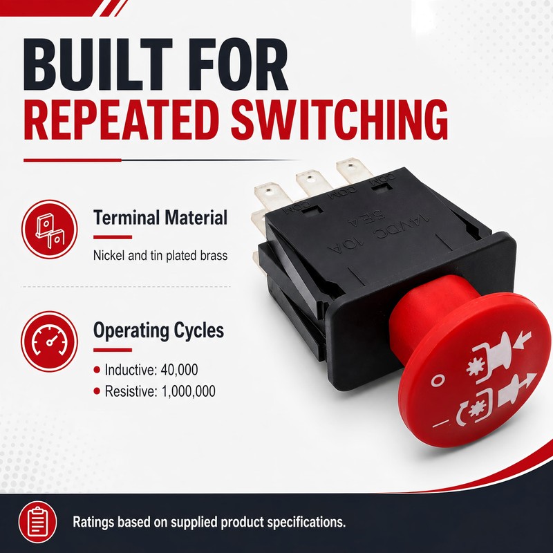 8 Terminals 10A PTO Switch Replace 4174684 500016 430-528 725-07534