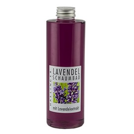 Lashuma Schaumbad Lavendel mit Lavendelextrakt, Hautpflege Bad 400 ml, Badeschaum zum Entspannen, Wellness Badezusatz