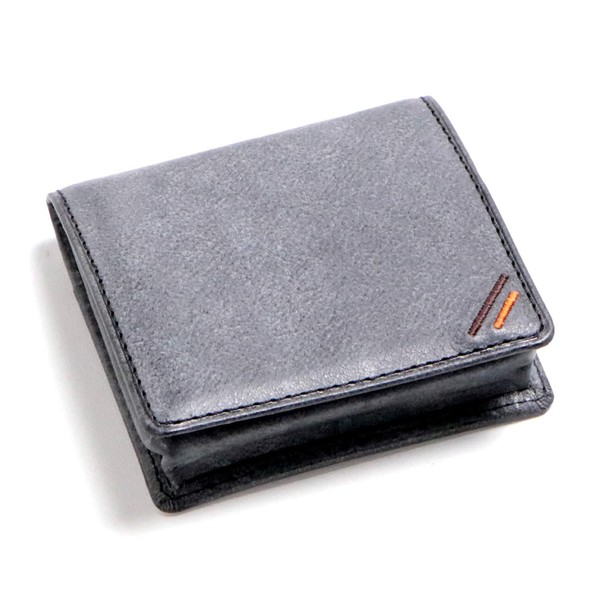 Leather FACTORY Leather Craftsman Sibilla Coin Case, Box-Shaped, Box, Men's,