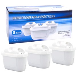 3 Pack Water Filter for All Brita Maxtra,Maxtra+,Mavea Jug Refills Replacement Cartridges