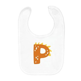 Fabulous Baby Bib Organic Cotton P Pia Paul Letter First Name Animals Drawing Child, White