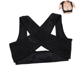 Healvian Women Posture Corrector Brace for Hunchback Relief Chest Support for Comfortable Fit Black for Daily Use and Improved Posture