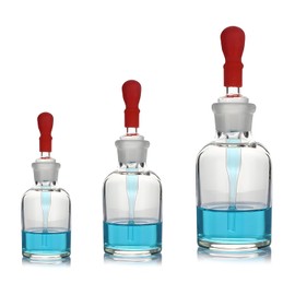TISMART Dropping Bottle Sets 3PCS Transparent 3Size(30ml (1.01oz)/60ml (2.03oz)/ 125ml (4.2oz) 1PCS Each