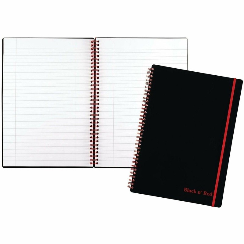 Black n' Red Notebook, Business Journal, 11-3/4" x 8-1/4", 70