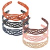 6 Pcs Plastic Headbands for Women, Fashion Hair Bands with