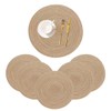 15 Inch Round Placemats for Dining Table Set of 6