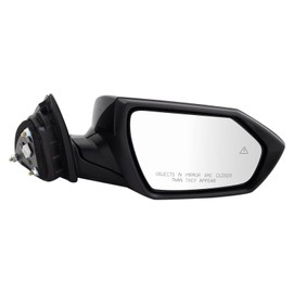 TRQ Right Mirror with Heat Passenger Side Compatible with 2021-2023 Hyundai Elantra HY1321280 HY1321285
