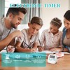 2PCS Digital Kitchen Timer with Loud 96dB Alarm,Magnetic Countdown Stopwatch