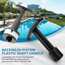 Backwash Piston Plastic Shaft, 273089 Slide Valve Handle for Pentair Sta-Rite Pool and Spa Filter 2 Inch MultiPort Push and Pull Valve 261047 261165 261165 5/8" PVC Multiport Slide Valve Tee Handle