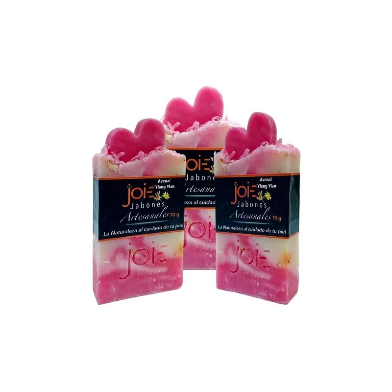 Jabón Artesanal Natural De Avena Con Ylang Ylang (pack 6)