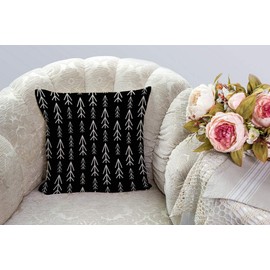 SSOIU Tribal Pillow Case, African Print Pillow Cover, Boho Farmhouse Decor Family Decoration Sign Cotton Linen Home Decorative Throw Pillow Case Cushion Cover Sofa Couch, 18 x 18 in