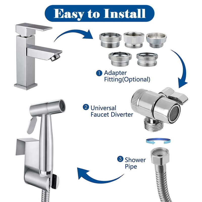Sink Sprayer Hose Attachment for Faucet, Faucet Head Replacement with