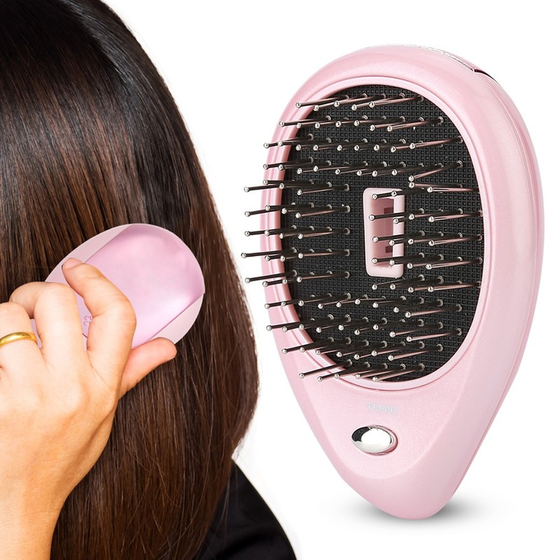 Portable Electric Ionic Scalp Massaging Caring Brush Vibration Massage Comb