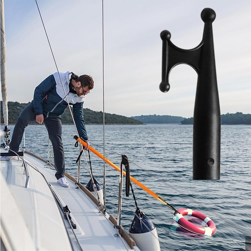 Sarini Boat Hook Replacement,Nylon Mooring Boat Hook Head Replacement,Durable Plastic