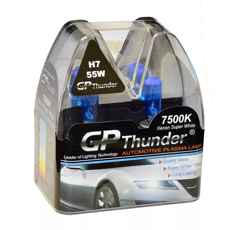 GP Thunder II 7500K H7 Xenon Halogen Headlight Bulb 55W
