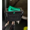 12V 16A 3-Pin Rocker Switch Car Rocker Switch Green Illuminated