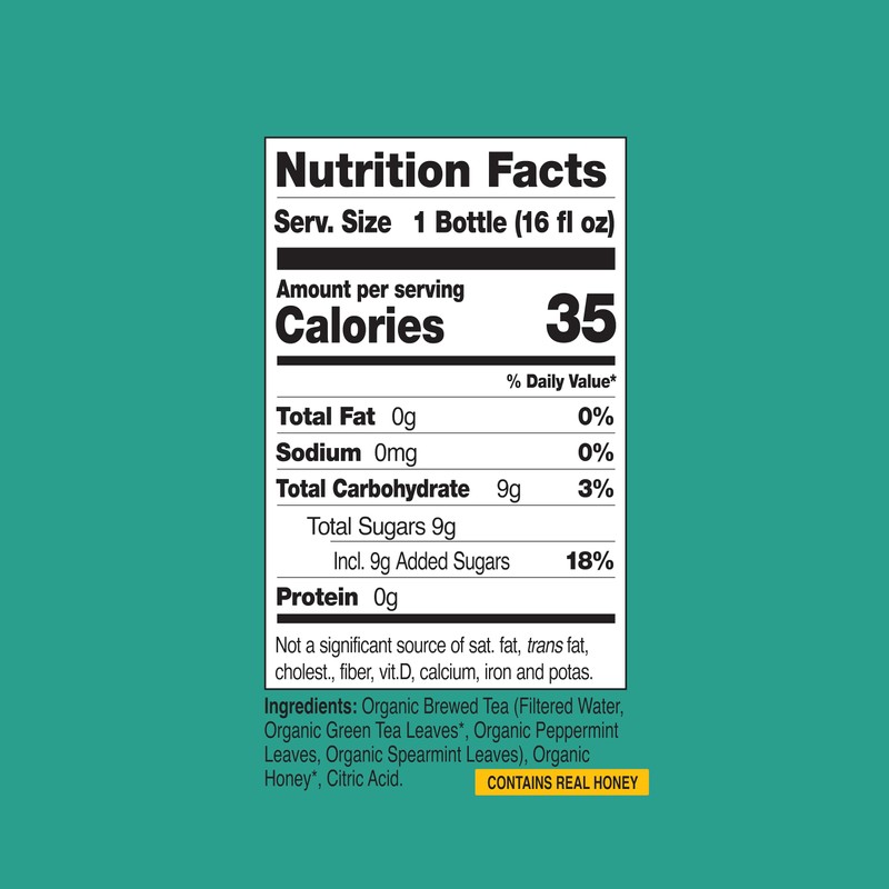 Eat The Change Just Ice Tea Organic Moroccan Mint Green