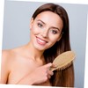 OHPHCALL Bamboo Hair Brush for Scalp Massage Sturdy Wide Tooth