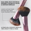 Real Techniques Schräger Fächerpinsel, doppelseitiges Make-up-Tool für Rouge, Bronzer &