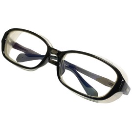 CYPHUS Ciphas Hay Fever Glasses, Men's, Women's, Unisex, Windproof, Dustproof, Casual, UV Protection, Rubber Guard, Dark Gray / Clear, dark grey/clear