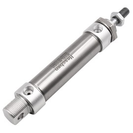 Heschen Stainless Steel Mini Pneumatic Air Cylinder MA 25×50 Bore 25mm Stroke 50mm Single Rod Double Acting