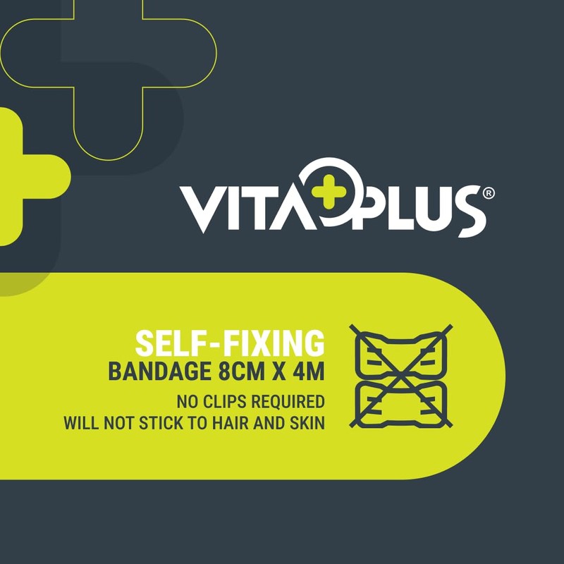 VITAPLUS PBT Self Fixing Bandages - Elastic Cohesive Bandages, Self-Fixing