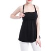 SUIEK Womens Maternity Nursing Tank Tops Cotton Breastfeeding Nightgown Maternity