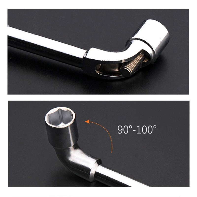 PZRT L Shaped Hex Socket Wrench Nut Driver 10mm Metric