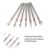 HURRISE Nail Drill Bit Set, Professional Nail Bit Fine Grit,
